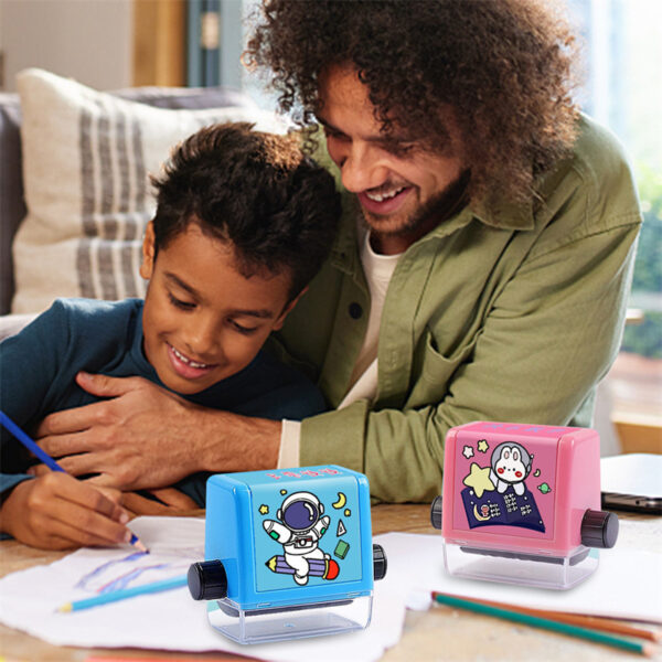 Math Roller Stamp Addition Subtraction Multiplication Division Practice Digital Type Mathematical Operation Stamp Pupils Teacher - Image 3