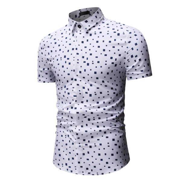 Men's Casual Short Sleeve Printed Shirt - Image 9