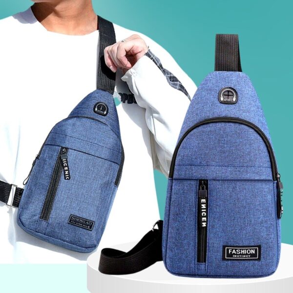 Mens Sling Bag Cross Body Handbag Chest Bag Shoulder Pack Sports Travel Backpack - Image 6