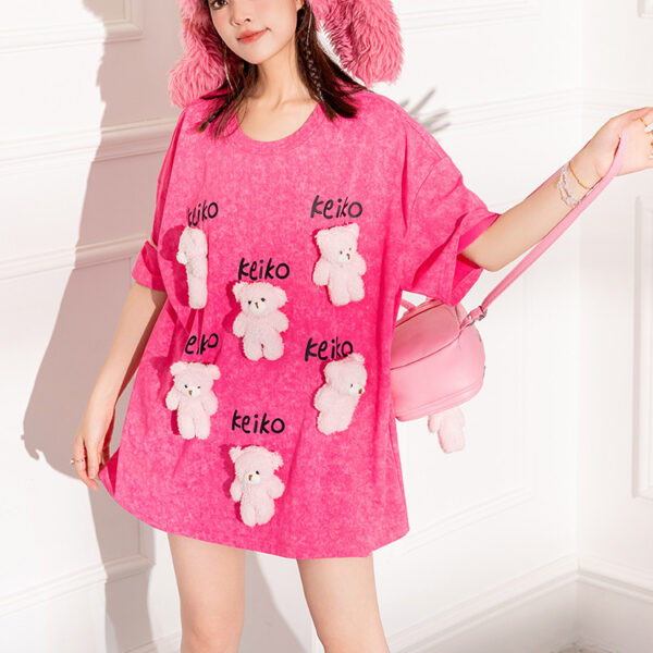 Barbie Short Sleeve T-shirt Women's Creative Loose - Image 4