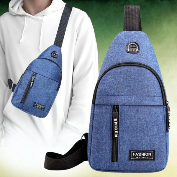 Mens Sling Bag Cross Body Handbag Chest Bag Shoulder Pack Sports Travel Backpack - Image 5