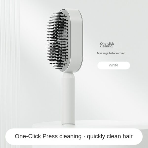 Women Fashion 3D Hair Growth Comb Hairbrush Self-Cleaning Hair Brush  Self Cleaning Hair Brush For Women Massage Scalp Promote Blood Circulation Anti Hair Loss - Image 10