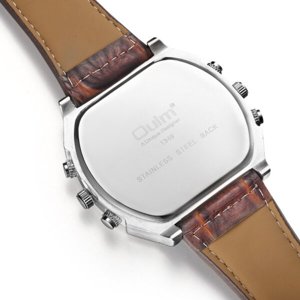 Dual time zone quartz watch for men - Image 3