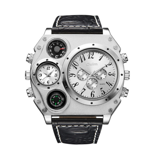 Dual time zone quartz watch for men - Image 5