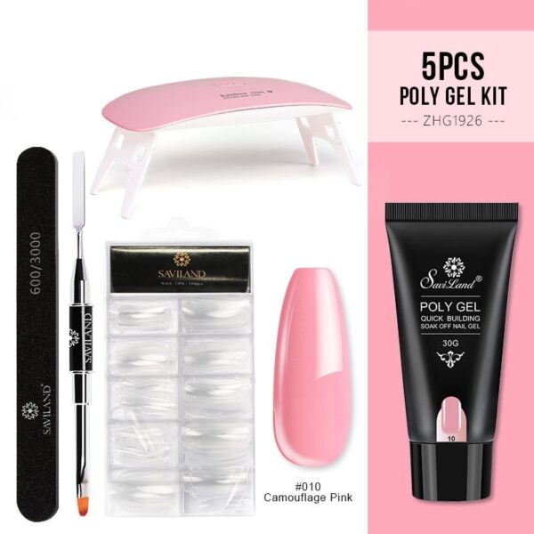 Quick Extension Gel Crystal Gel Nail Set - Image 9