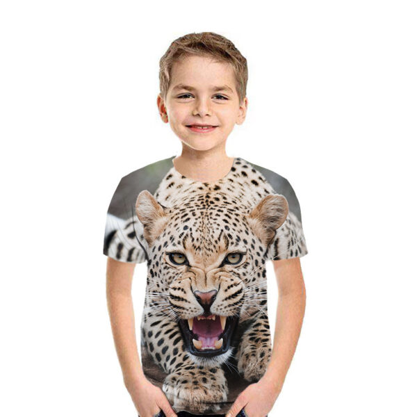 3D Digital Printing Short Sleeve Fashion Kids T-shirt Top - Image 3