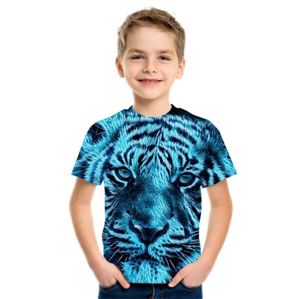 3D Digital Printing Short Sleeve Fashion Kids T-shirt Top - Image 6