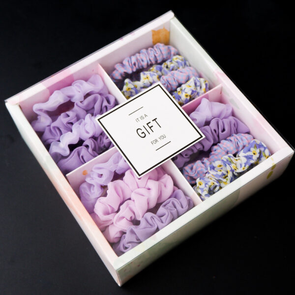 Girls' Popular Large Intestine Hair Rope Hair Tie Gift Box - Image 8