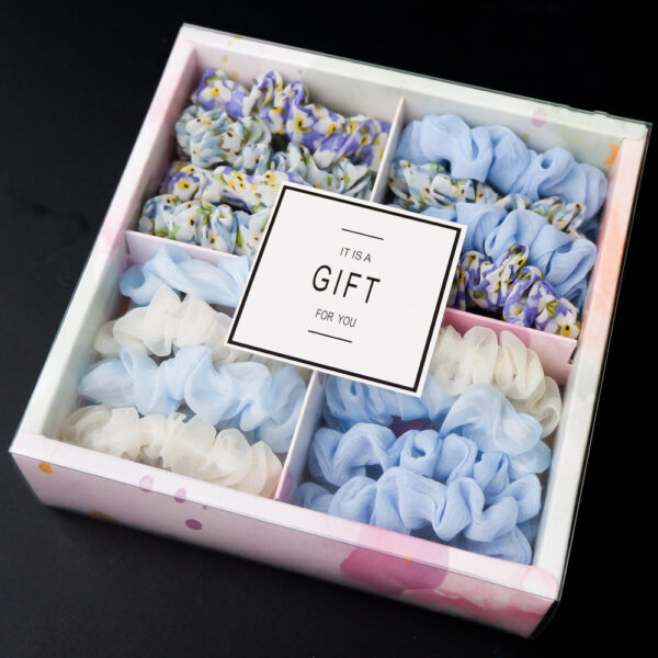Girls' Popular Large Intestine Hair Rope Hair Tie Gift Box - Image 9