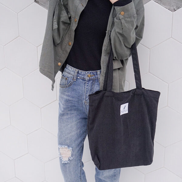 Corduroy shoulder bag - Image 2