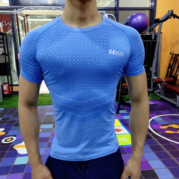 Men's Elastic Leisure Running Equipment Exercise T-shirt - Image 9
