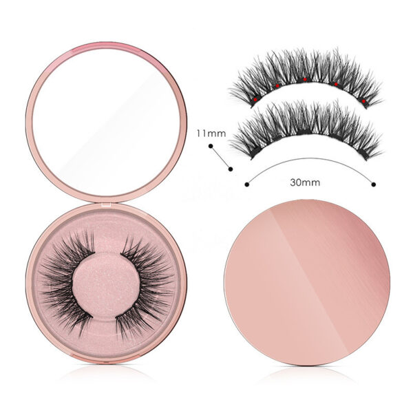 Natural Long Lasting Magnetic Liquid Eyeliner & Magnetic False Eyelashes & Tweezer Set Make up Set - Image 4