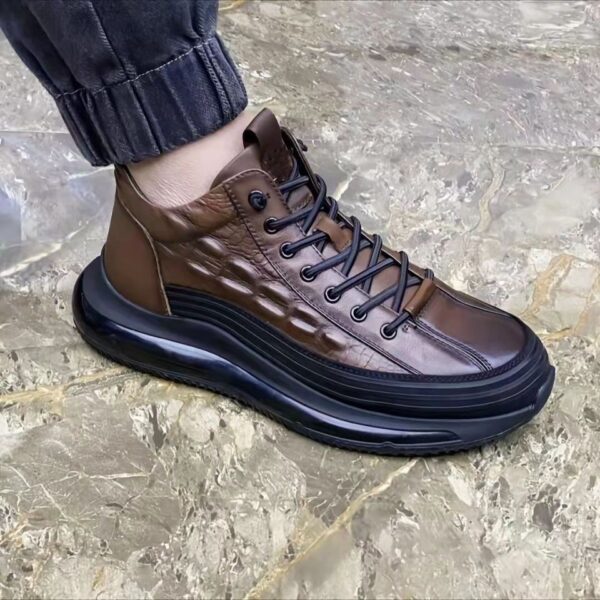 Warm Air Cushion  Pattern Elastic Band Trend Men's Shoes - Image 3
