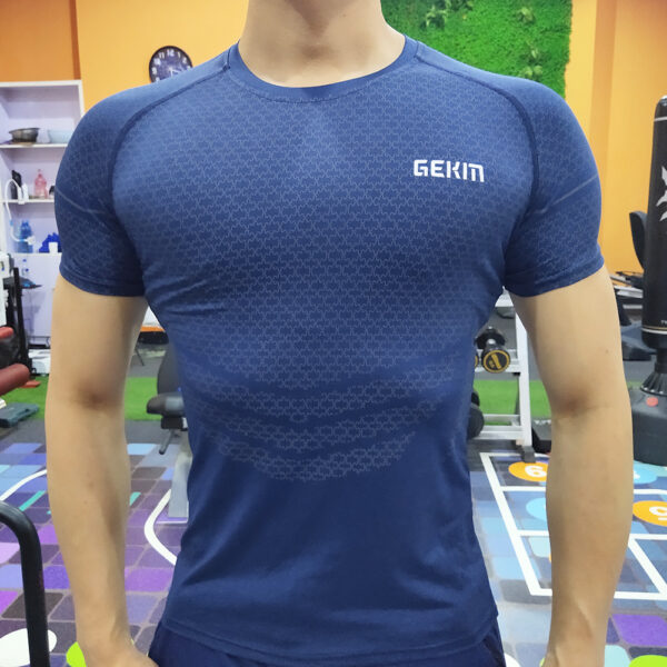Men's Elastic Leisure Running Equipment Exercise T-shirt - Image 3