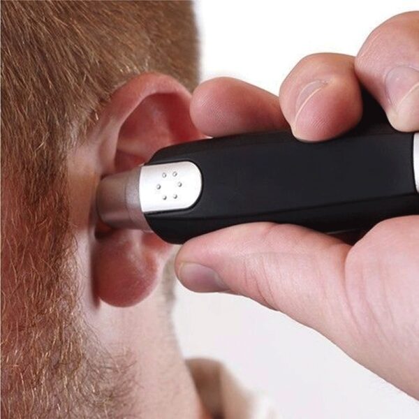 Electric Nose Ear Hair Trimmer Eyebrow Shaver Clipper Groomer Cleaner Unisex Electric Nose Hair Trimmer Portable Ear Hair Removal Painless Nose Hair Clipper with LED Light for Men and Women - Image 7