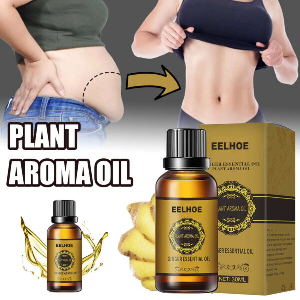 Belly Drainage Ginger Oil Natural Therapy Lymphatic Essential Massage Liquid USA - Image 7