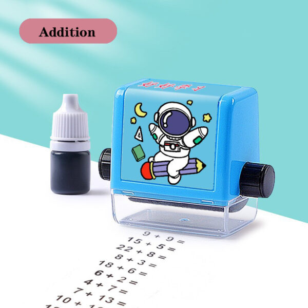 Math Roller Stamp Addition Subtraction Multiplication Division Practice Digital Type Mathematical Operation Stamp Pupils Teacher - Image 8