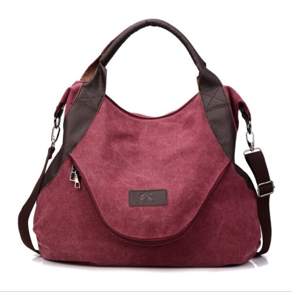 Handbags Women Minimalist Retro Shoulder Crossbody Vintage Canvas Bag - Image 9