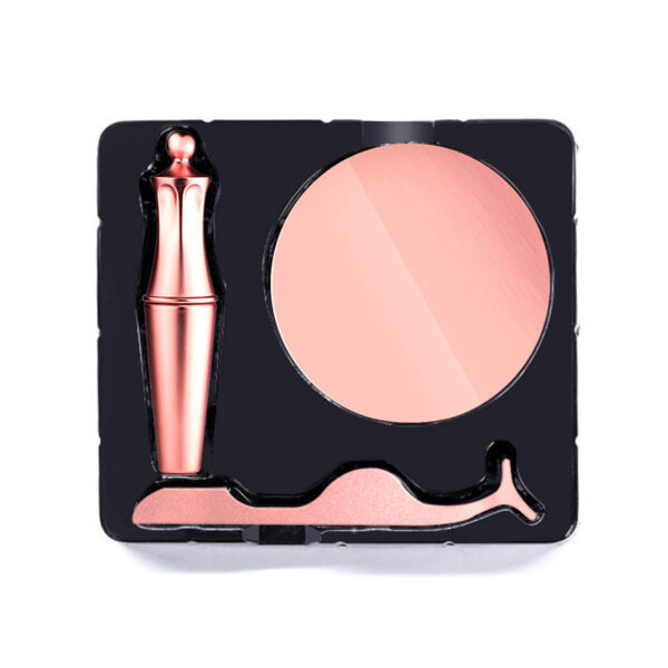 Natural Long Lasting Magnetic Liquid Eyeliner & Magnetic False Eyelashes & Tweezer Set Make up Set - Image 2