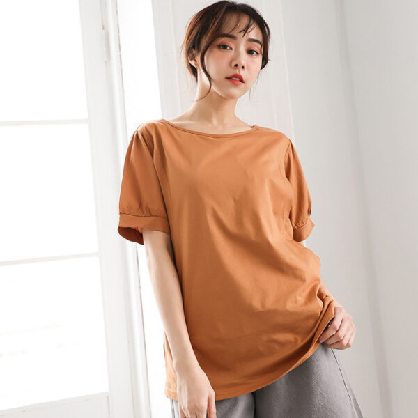 Plus Size Nursing Top Summer Casual Short Sleeve Pregnant Women - Image 5