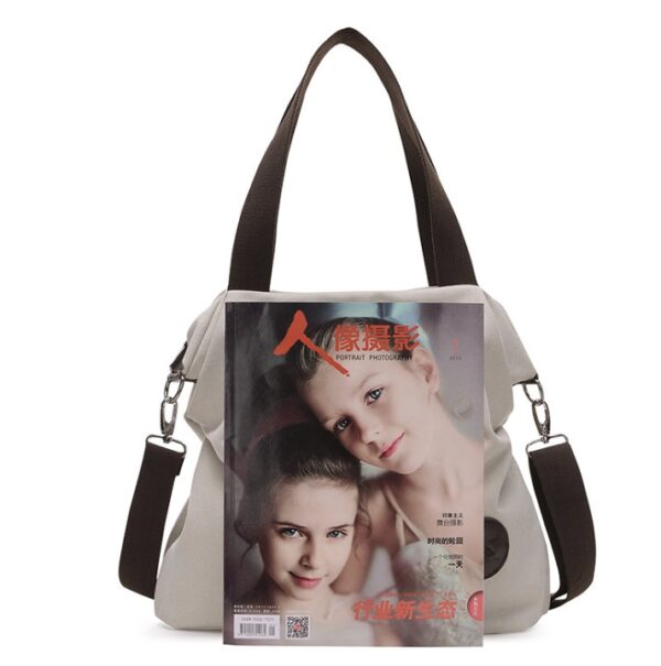 Korean Casual Simple Art Canvas Bag - Image 3