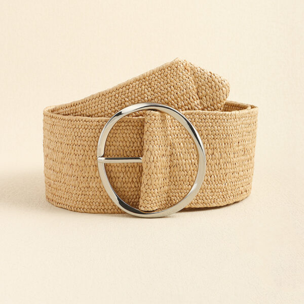 Summer Fashion Pp Grass Woven Belt Beach Holiday Wide Waist Cover - Image 8