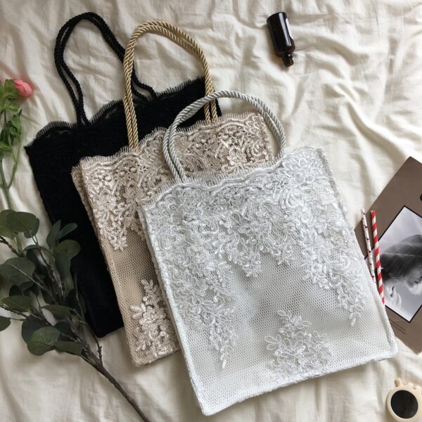 Lace hand shopping bag - Image 2