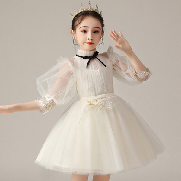 Kids Fashion Lace Wedding Party Dress - Image 5