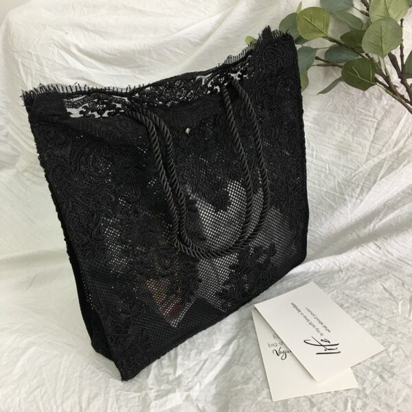 Lace hand shopping bag - Image 7