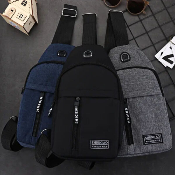 Mens Sling Bag Cross Body Handbag Chest Bag Shoulder Pack Sports Travel Backpack - Image 3