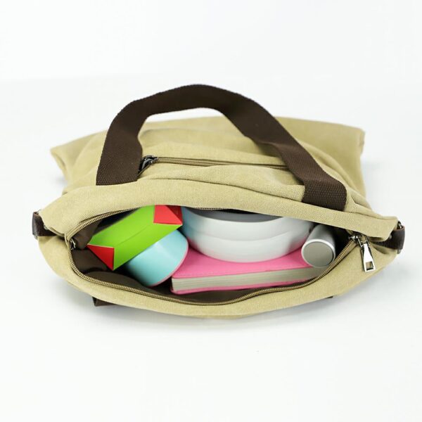 Korean Casual Simple Art Canvas Bag - Image 4