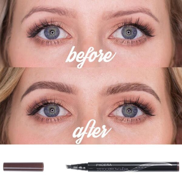 New Long Lasting Ultra-Fine Four-Comb Eyebrow Pencil - Image 2
