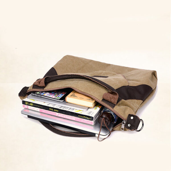Handbags Women Minimalist Retro Shoulder Crossbody Vintage Canvas Bag - Image 4