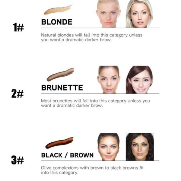 New Long Lasting Ultra-Fine Four-Comb Eyebrow Pencil - Image 4