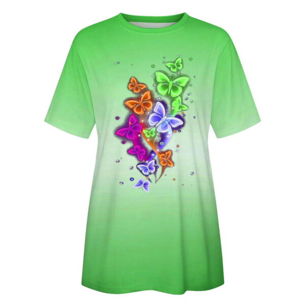 Women's Patchwork Printed Clover Top - Image 2