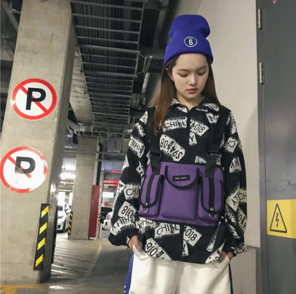 Casual sports backpack, wild color, color, men and women, student bag, trend - Image 6
