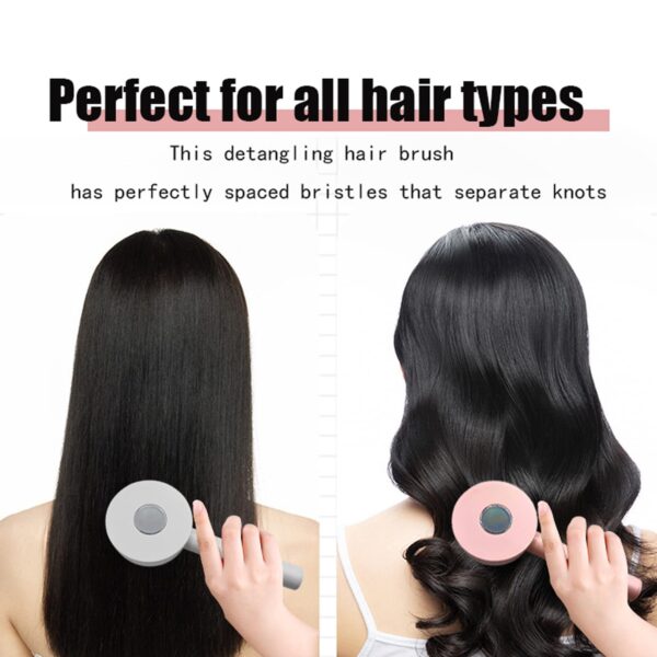 One-key Self-cleaning Hair Brush For Women Curly Hair Brush  Anti-Static Airbag Massage Comb  Airbag Massage Scalp Comb Professional Detangling One-key Self-cleaning - Image 6