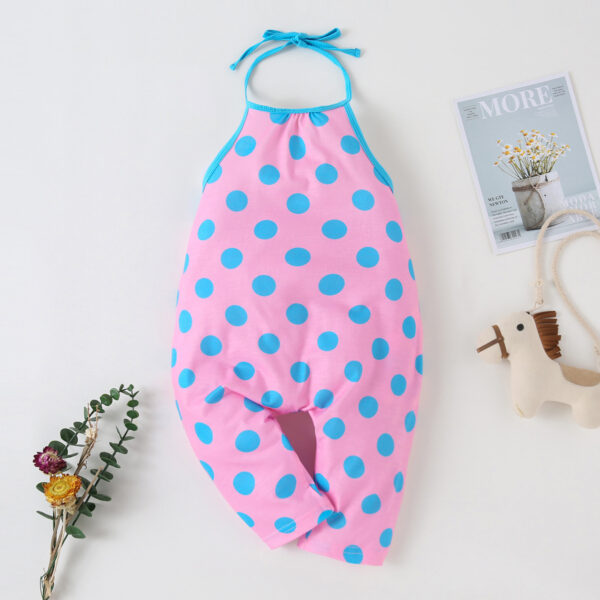 New Fashion Kids Baby Girls Strap Cotton Romper Toddler Sling Jumpsuit Harem Trousers Lace Up Sport Casual Loose Summer Clothes - Image 6