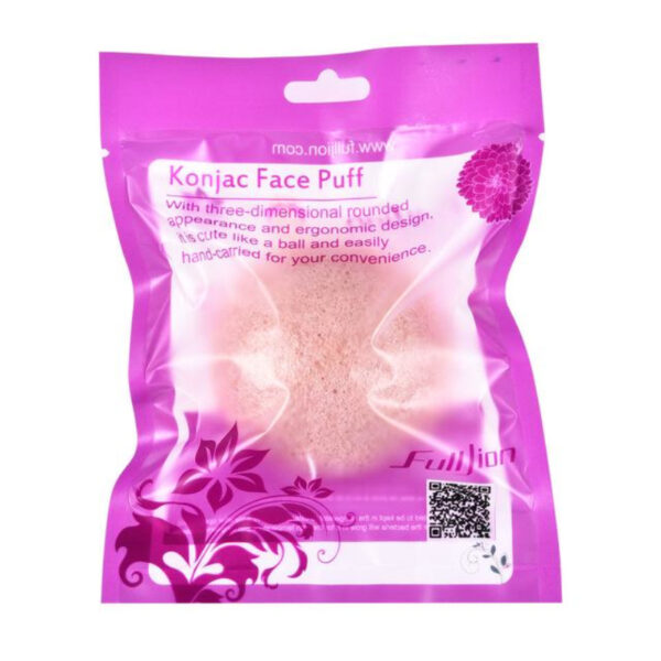 Natural Round Shap Konjac Sponge Face Cleaning Sponge - Image 5