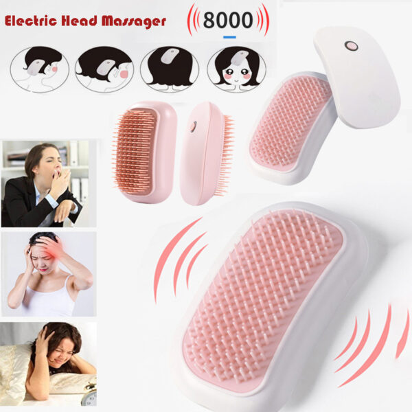 Electric Scalp Massager Scalp Massage Machine Head Massager Scraper Head Scratcher Mini Hair Massage Vibrator Scalp Scrub Brush - Image 7