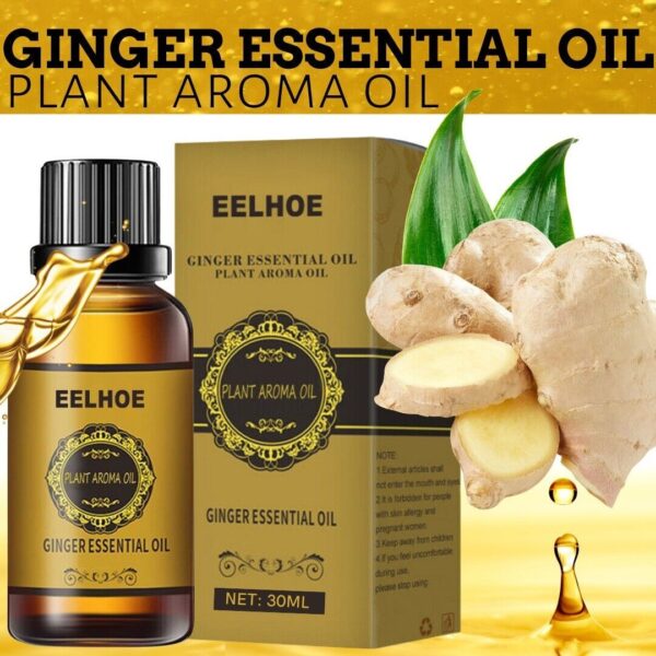 Belly Drainage Ginger Oil Natural Therapy Lymphatic Essential Massage Liquid USA - Image 6