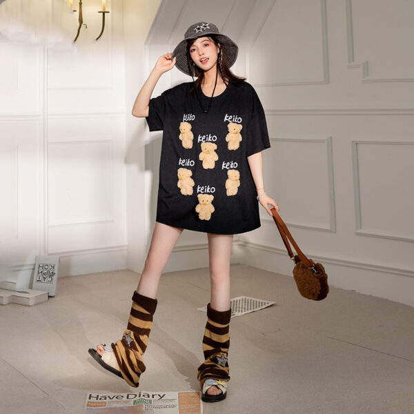 Barbie Short Sleeve T-shirt Women's Creative Loose - Image 2