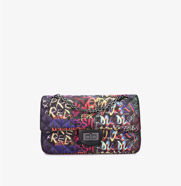 Graffiti alphabet rhombus chain bag - Image 8