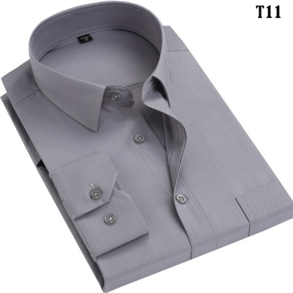 Spring Wear Middle-aged And Elderly Men's Shirt Dad Wear Loose Factory Delivery Middle-aged Men's Clothing Striped Long Sleeve Shirt - Image 2