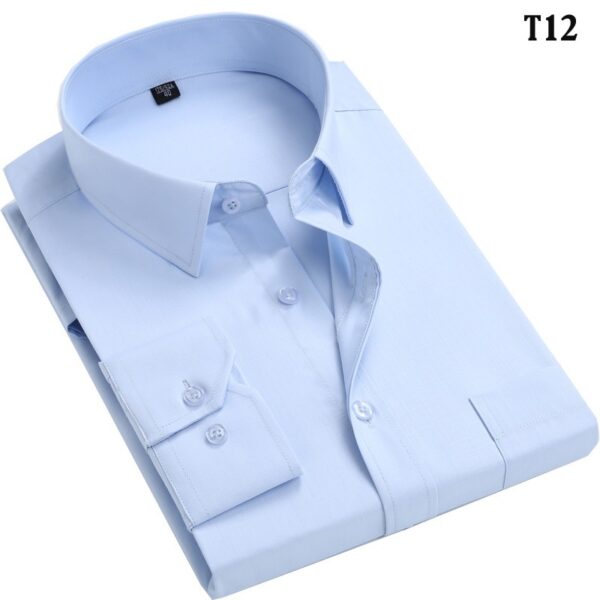 Spring Wear Middle-aged And Elderly Men's Shirt Dad Wear Loose Factory Delivery Middle-aged Men's Clothing Striped Long Sleeve Shirt - Image 3