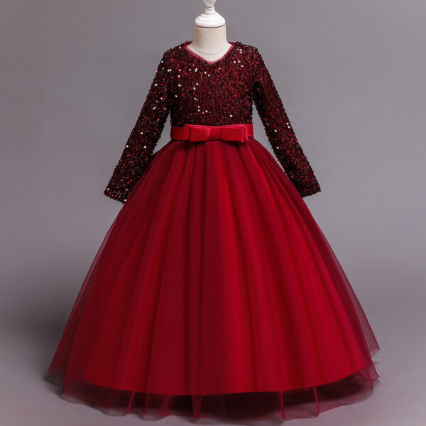 Girls Fashion Cotton Sequin Dress Kids - Image 5