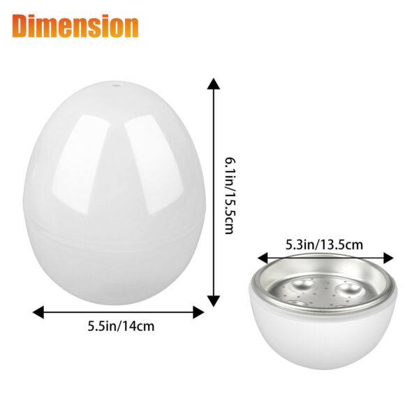 Microwave Egg Steamer Boiler Cooker Easy Quick 5 Minutes Hard Or Soft Boiled Kitchen Cooking Tools - Image 3