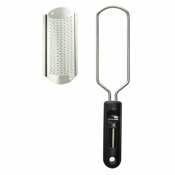 Pro 2 In1 Foot Callus Remover File Rasp Scraper Cracked Pedicure Rough Tool Colossal Foot Scrubber Foot File Foot Rasp Callus Remover Stainless Steel Foot Grater Foot Care Pedicure Tools - Image 5