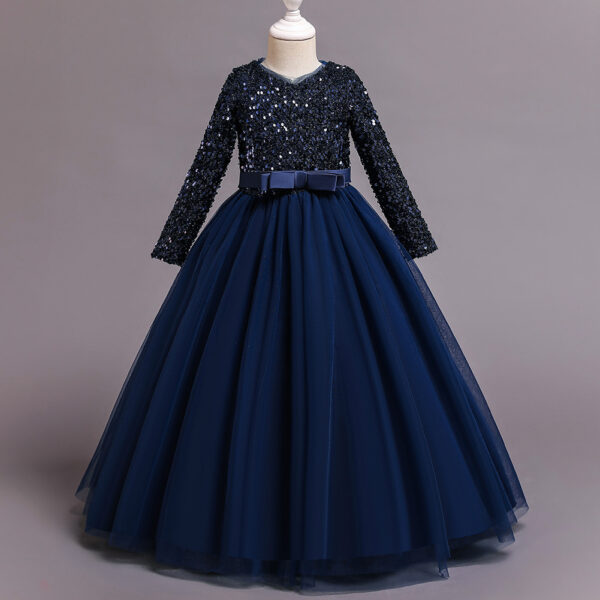 Girls Fashion Cotton Sequin Dress Kids - Image 4