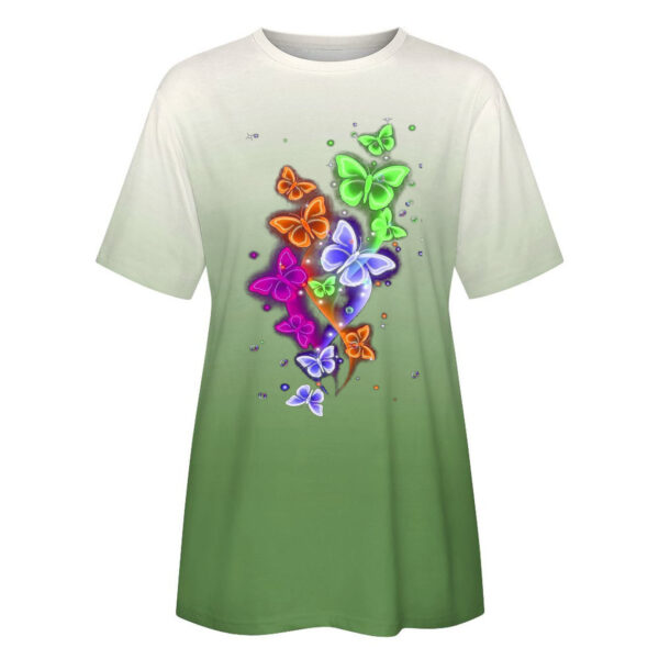 Women's Patchwork Printed Clover Top - Image 3